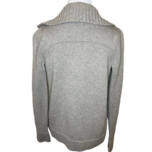 Gap‎ Women's Sz XSmall Gray Wool Blend Open-Front Long Sleeve Cardigan Sweater - Picture 3 of 10